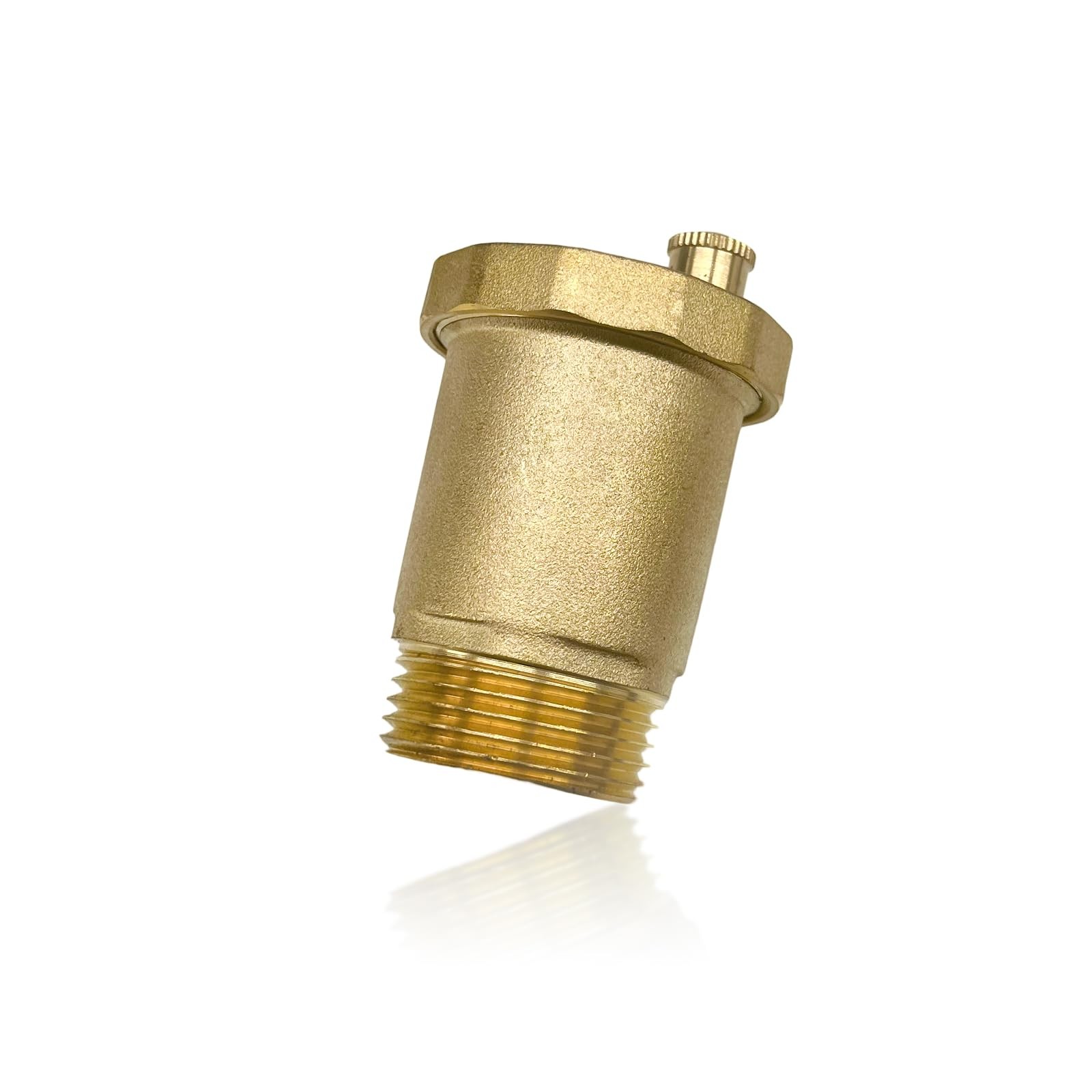 KVAEY Brass Automatic Float Valve, 1/2" Male NPT Thread Air Bleeder 1"