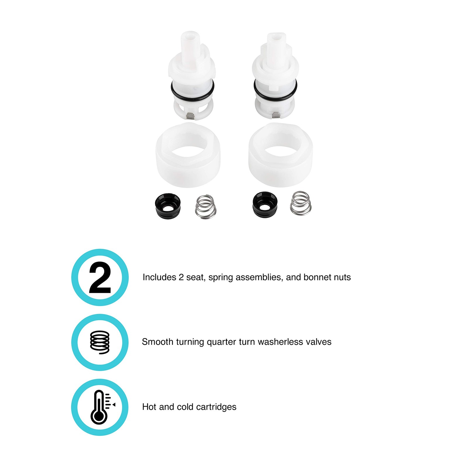 RV Cartridge Replacement Kit for Acrylic Knobs – Durable Faucet Solution