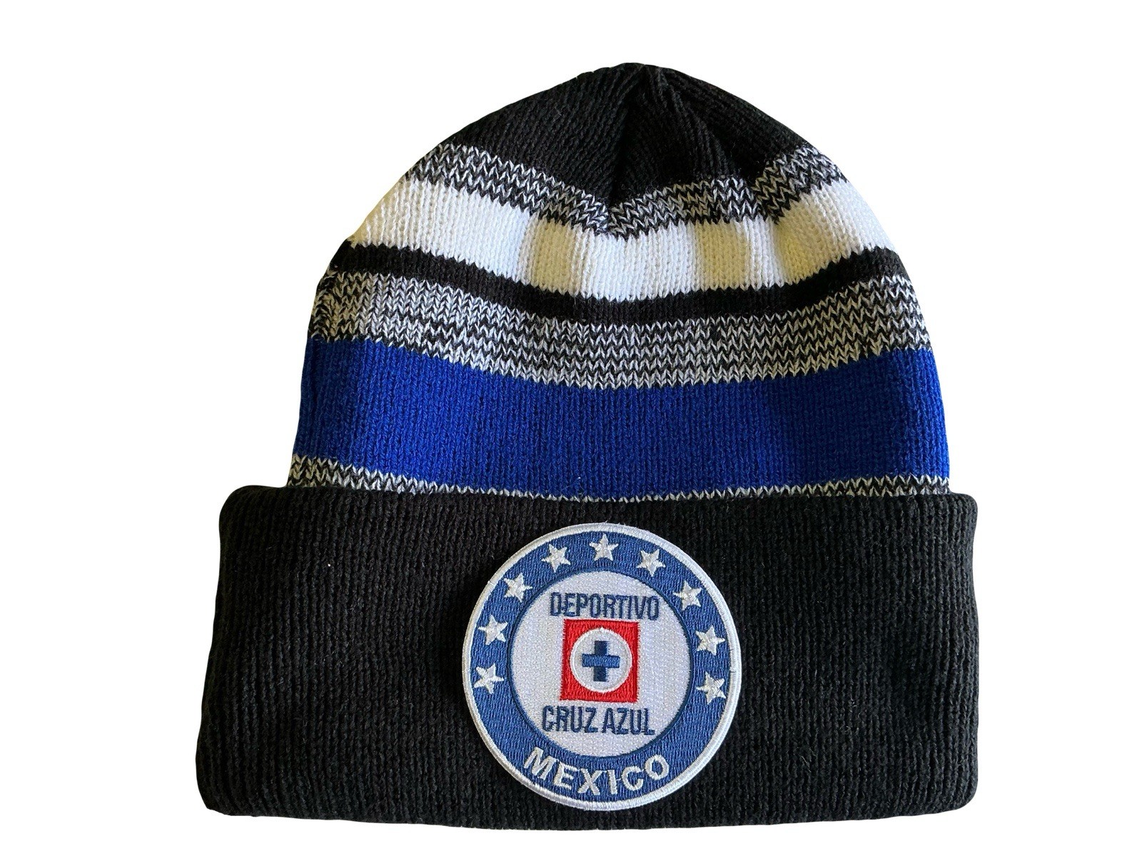 DEPOTIVO CREZ AZUL SOCCER BEANIE HAT MEDICO EL CGHAPO GUZMAN