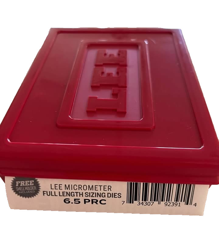 Lee 92391 6.5 PRC Micrometer Full Length 2 Die Set (Ships Insured)