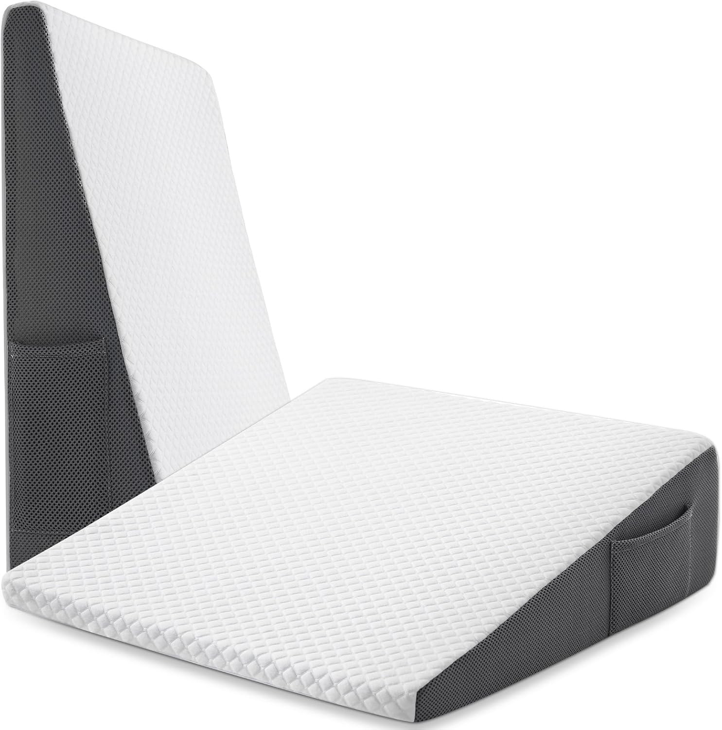 7.5" Bed Wedge Pillow for Sleeping after Surgery, Back Support, Leg Elevation, G