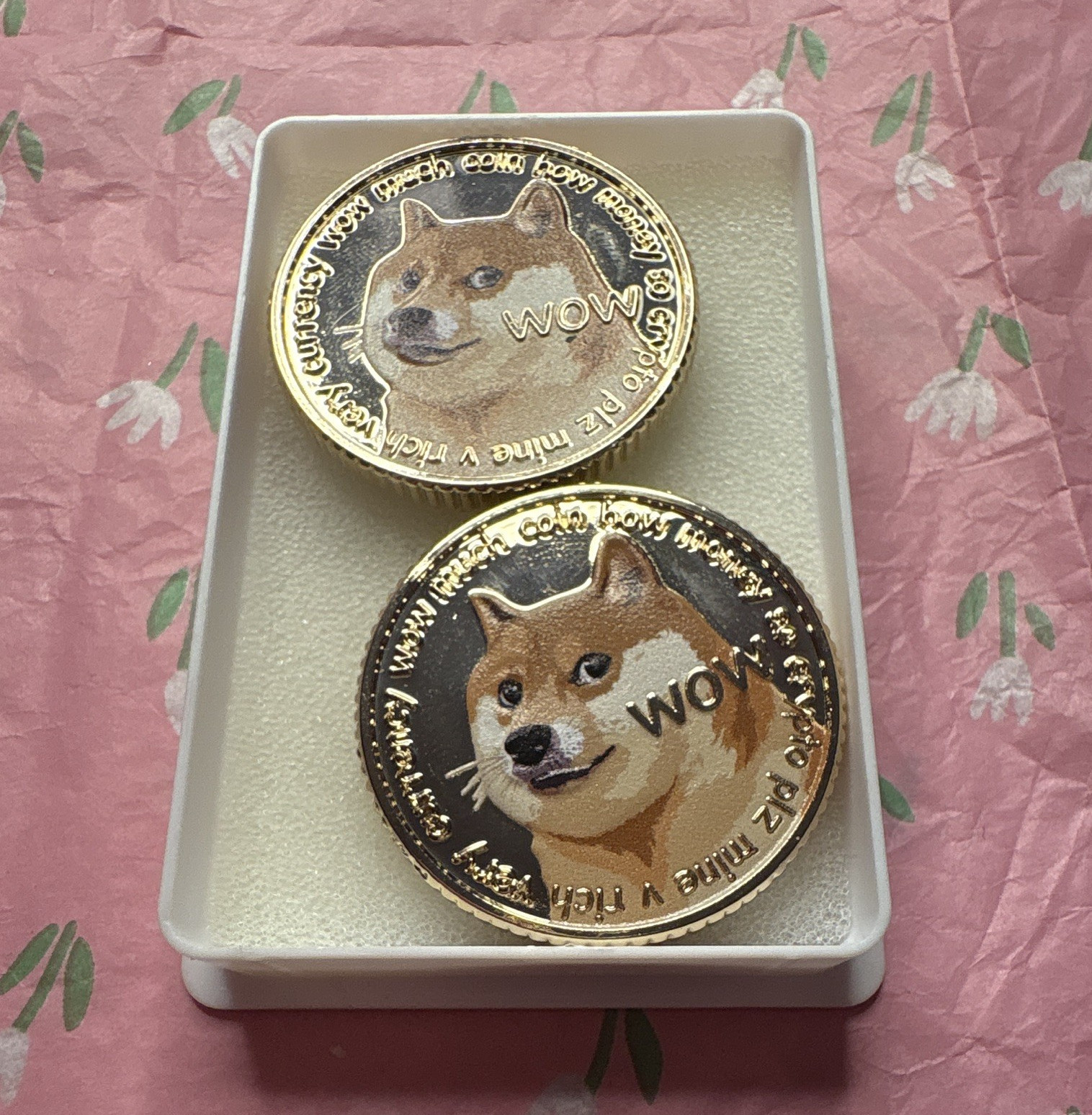 Dogecoin WOW Crypto-Collectible Collector Coins selling 2 $5for1