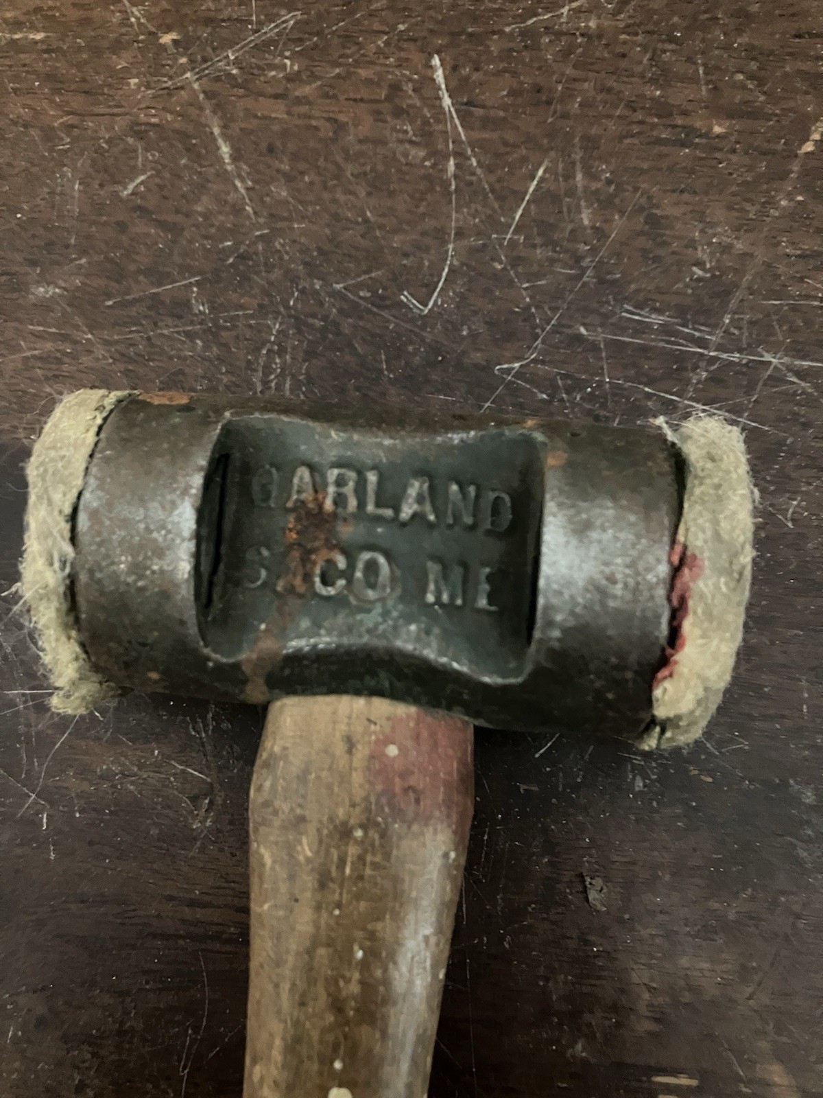 Garland Raw Hide Mallet: Saco, ME.