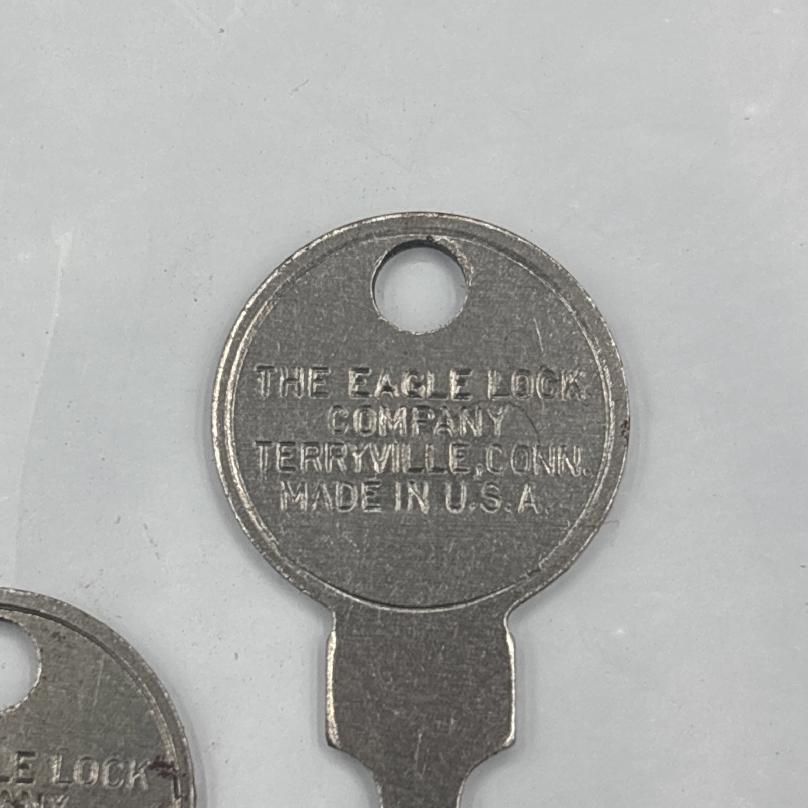 Flat Key Lock Cabinet Suitcase Eagle Lock Co. Lot Of 2