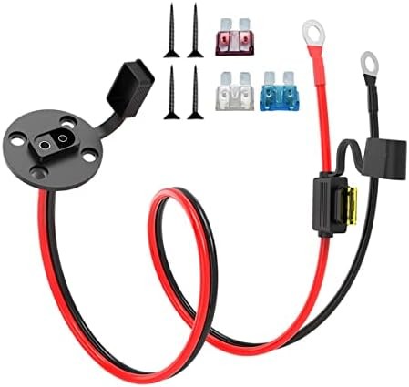 12AWG SAE Power Socket Sidewall Port to O Ring,SAE Connector Extension Cable wit