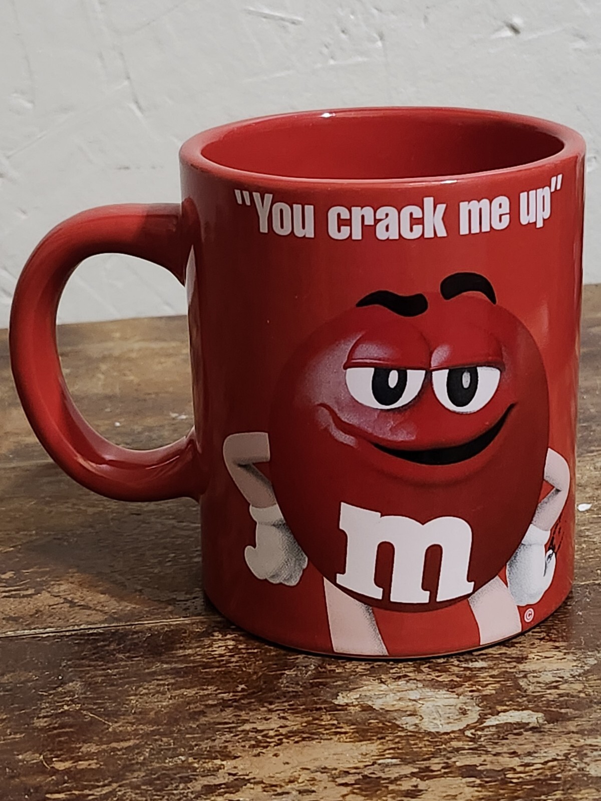 M & M's Red 2016 Coffee Mug ''You Crack Me Up ''