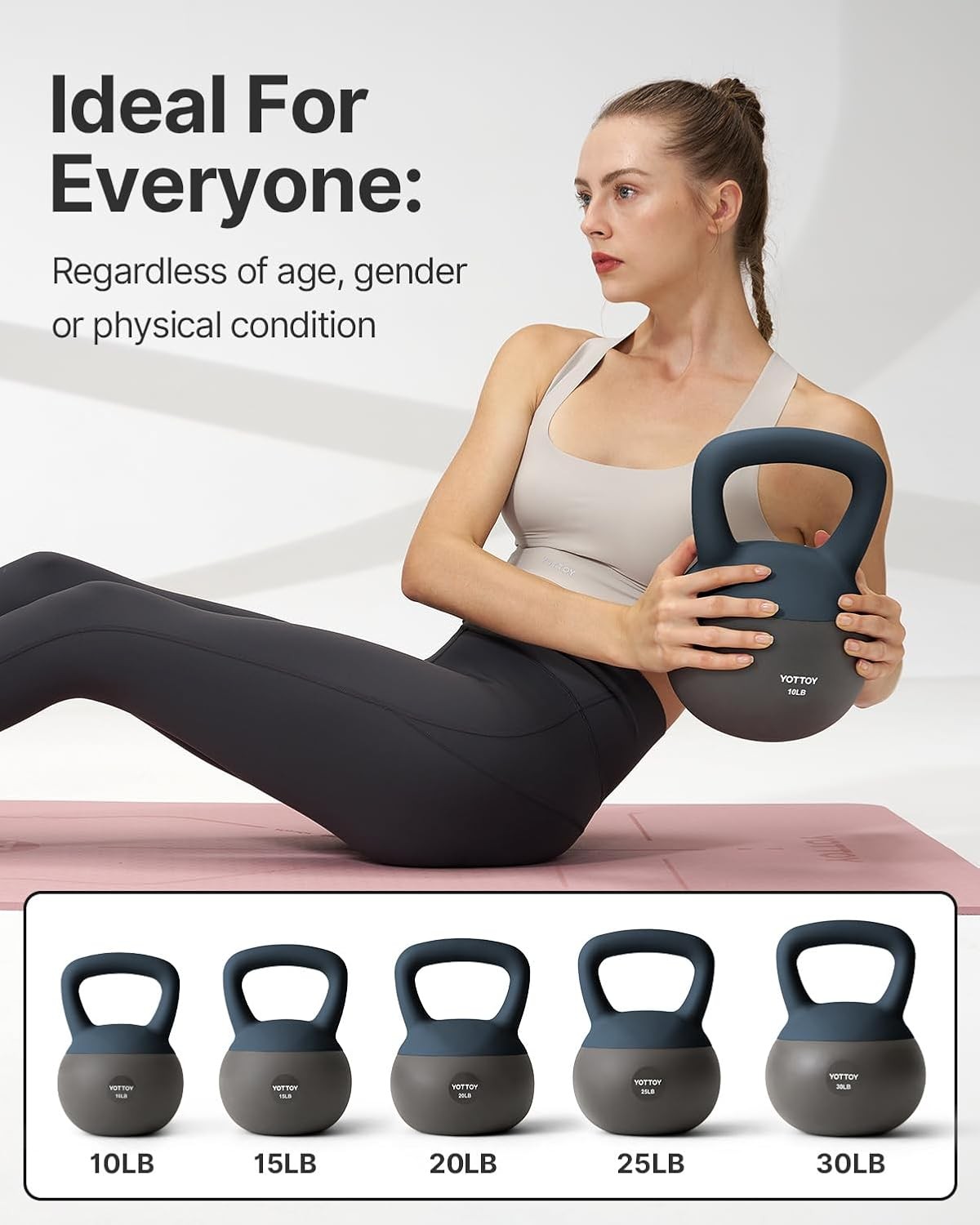 Soft Kettlebell, Set for Strength Training Kettlebells & Home Workouts,