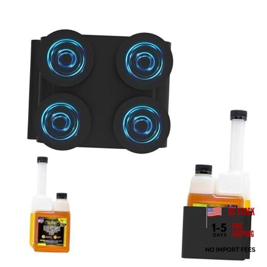 Magnetic Bottle Holder for Hot Shots Diesel 16oz, 88lb Super Suction Black