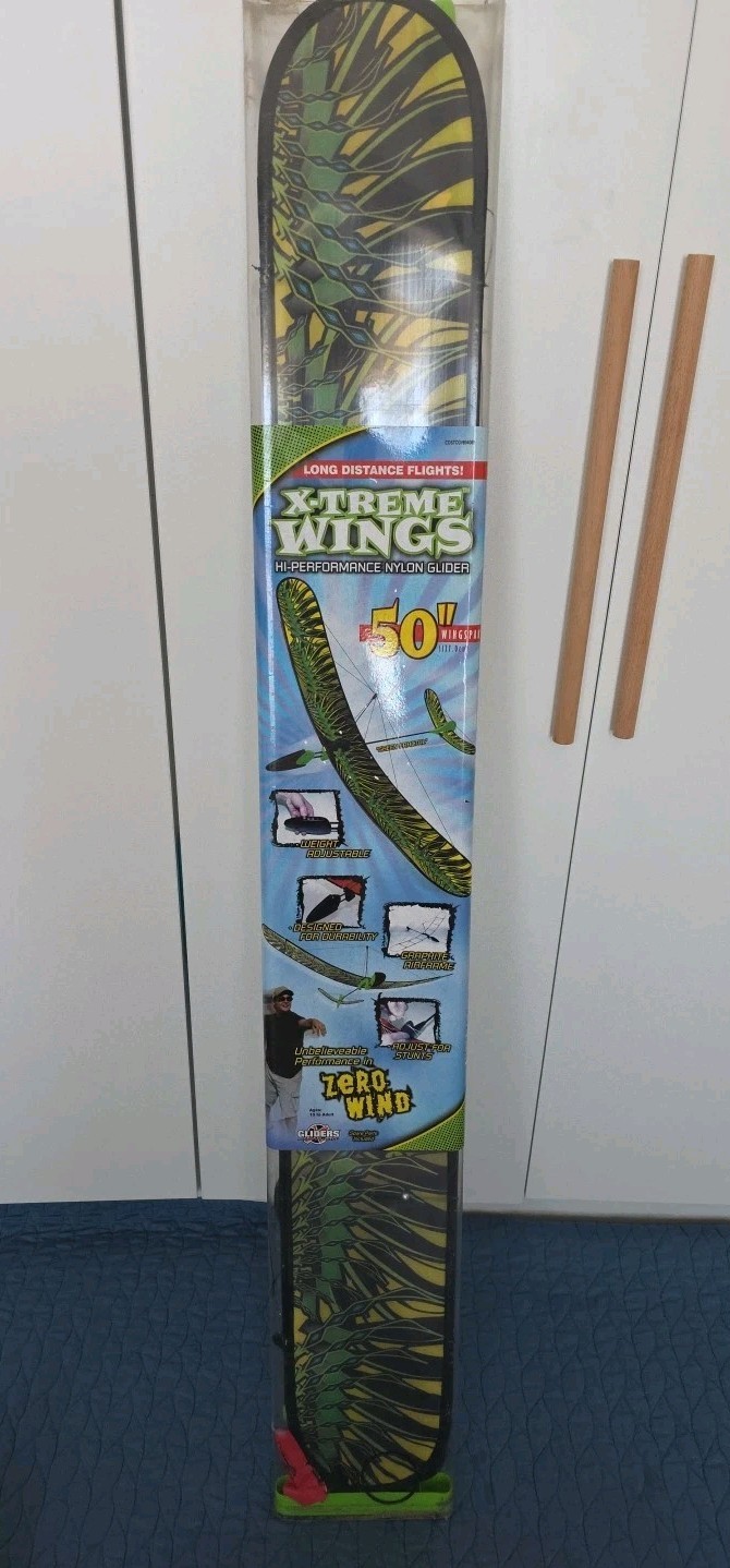 2004 X-treme Wings High Performance Nylon Glider Airplane 50" Wingspan Read Desc