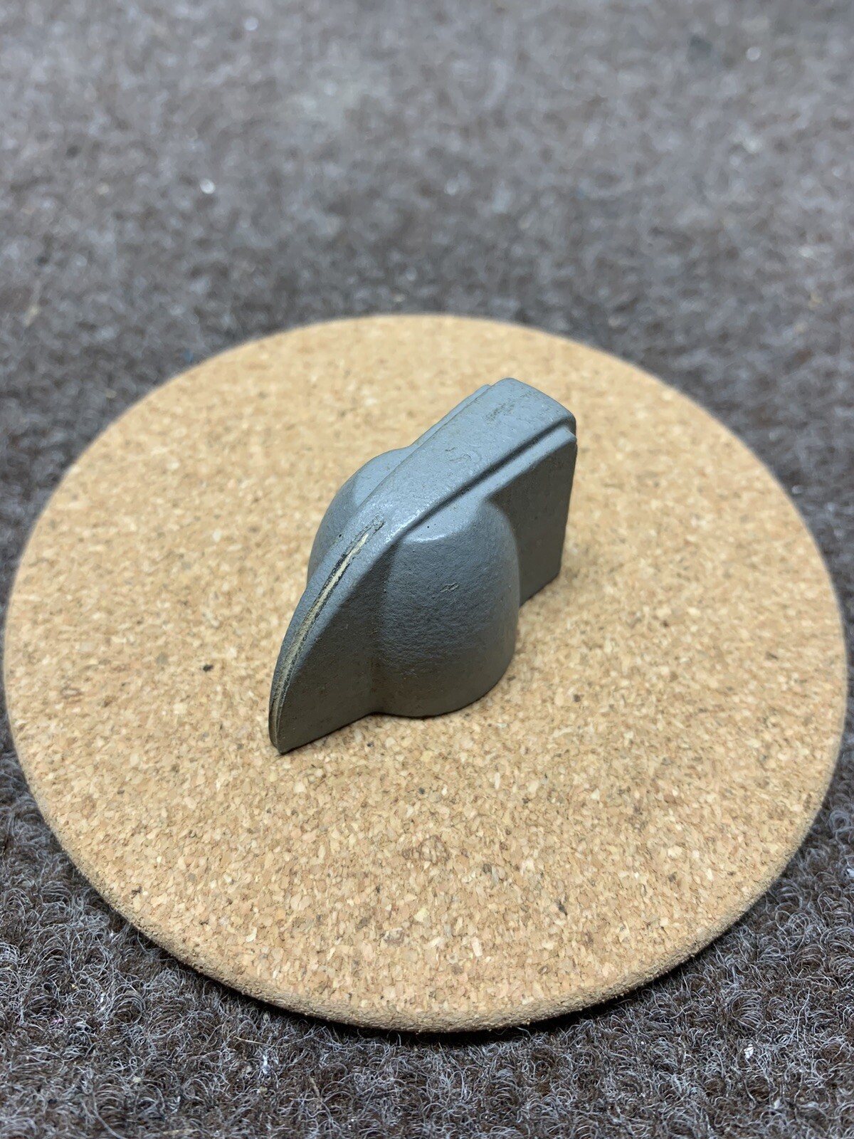 CHICKEN HEAD KNOB 1/4" D Shaft 1 1/2" LONG Kurz Kasch AN-3220-2 Matte Grey Gray