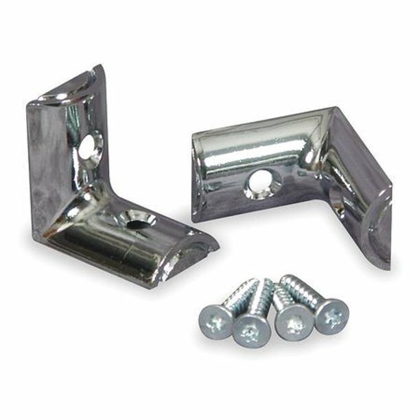 Global 40-8511950  Inline Bracket, For Steel Partition ,2 inH x 2 inW x 1 1/2 in