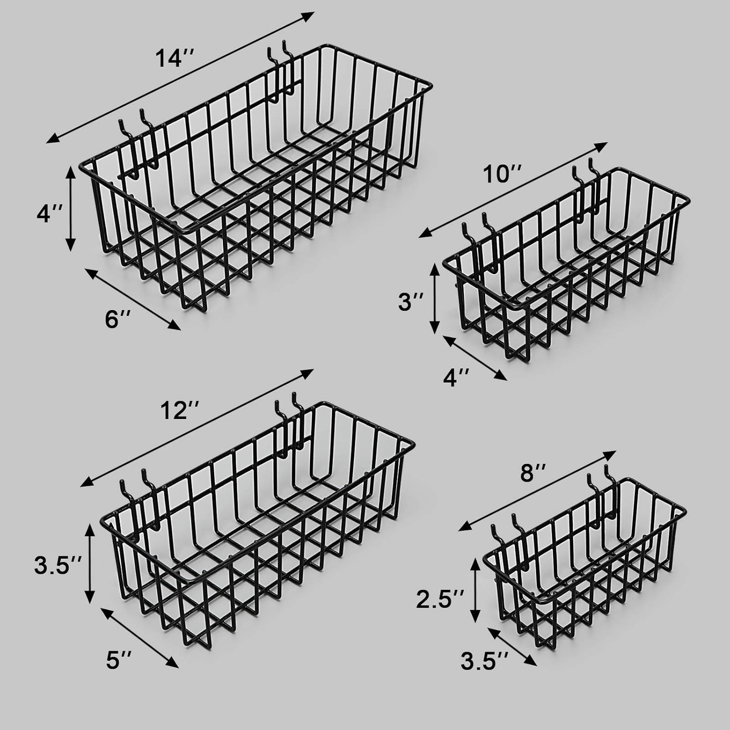Pegboard Baskets,Pegboard Accessories,Can Be Used to Store Items That Are Not Ea