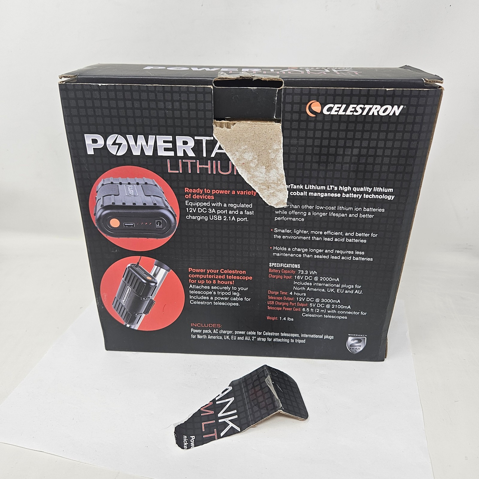 Celestron PowerTank Lithium LT Portable Power Bank Source