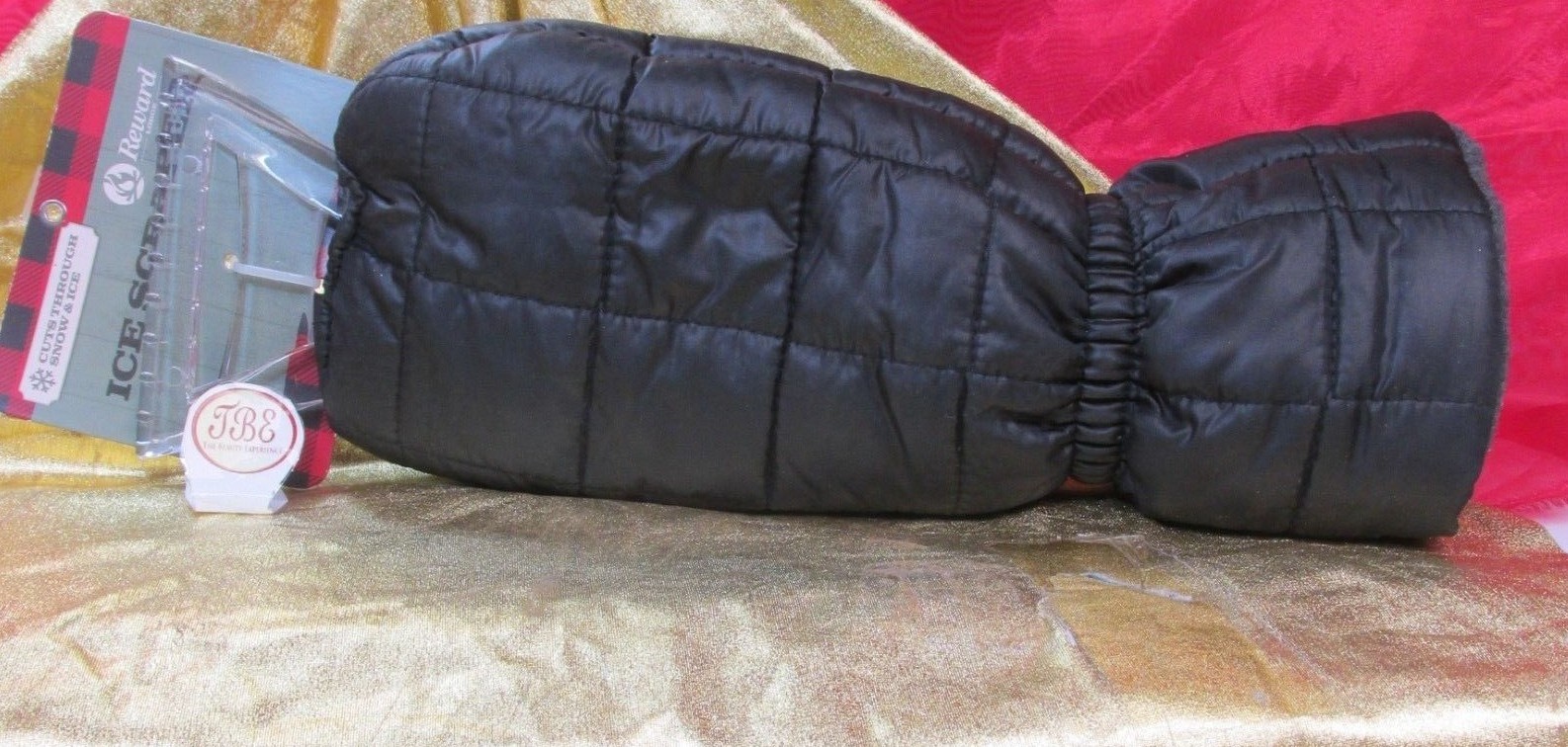 Reward  Solid Puffer Warm Winter Ice Scraper Black