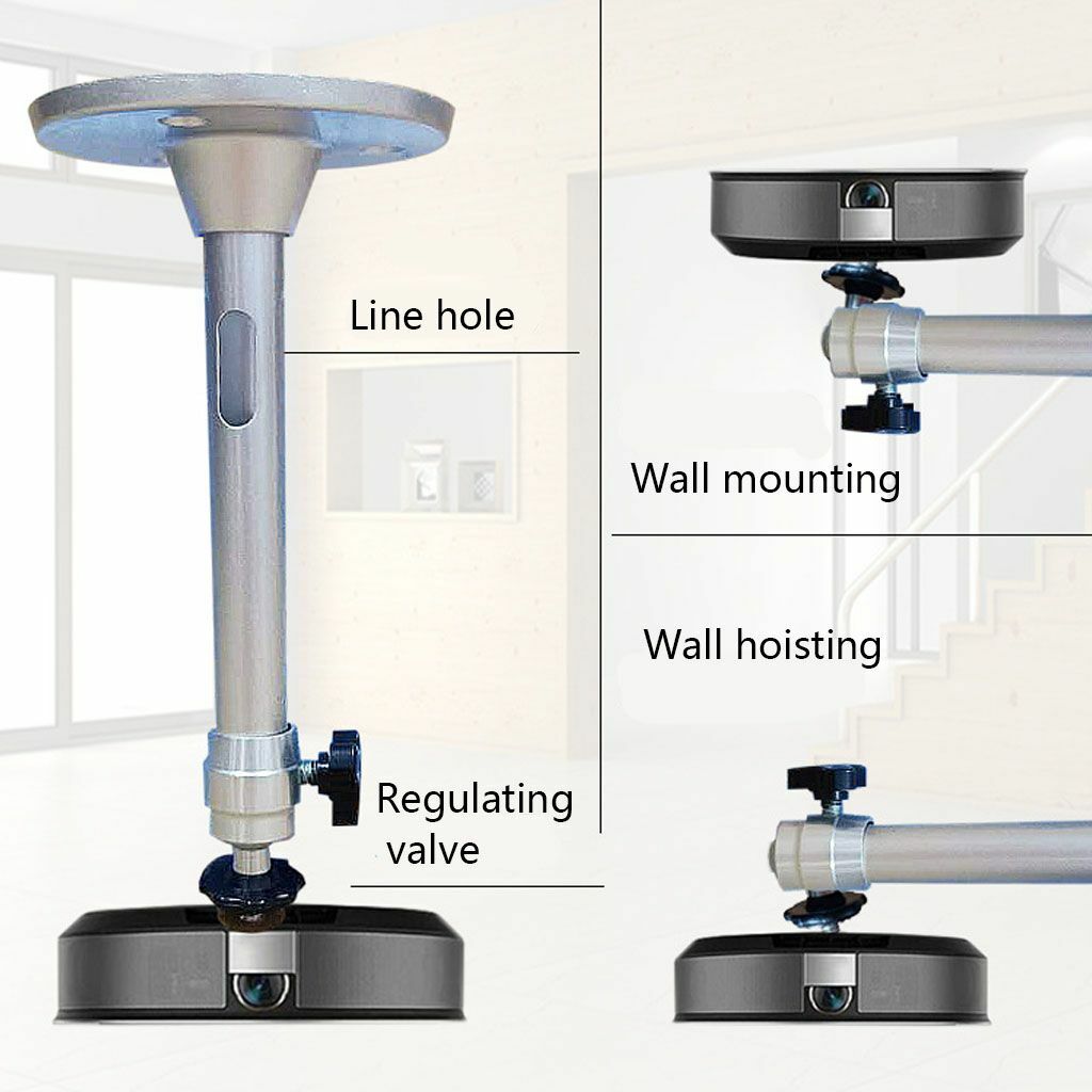 Universal 18/22cm Mini Projector Ceiling Wall Mount Bracket Aluminium Capacity