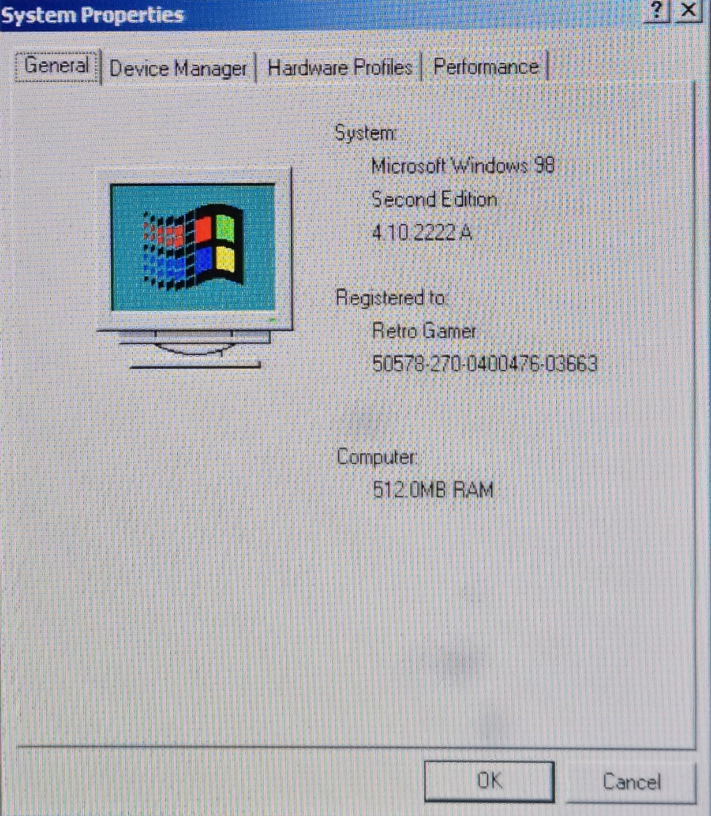 FAST Windows 98 SE Retro Gaming Computer ATI AGP Intel 2.4GHz CPU Restore CD
