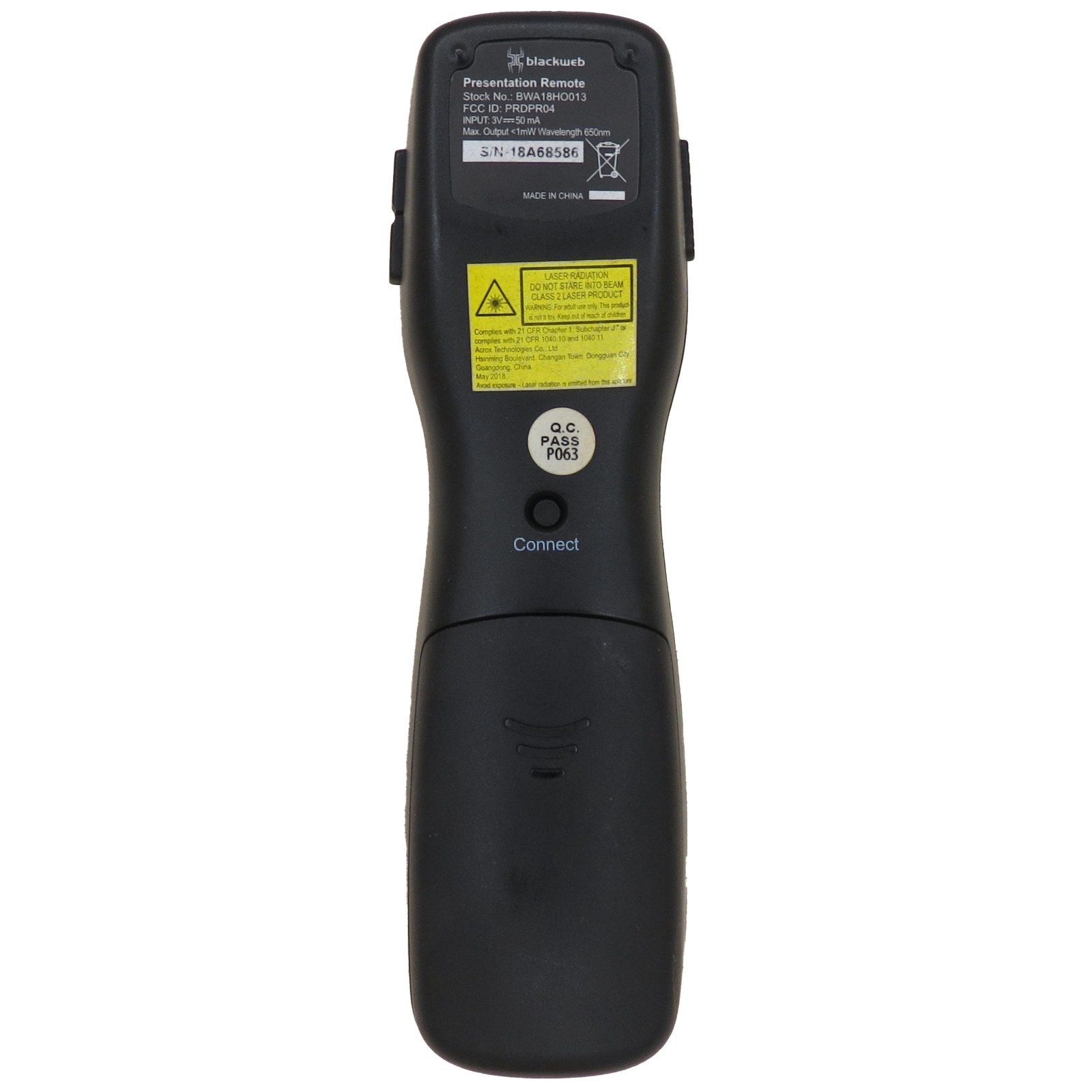 Blackweb BWA18HO013 8 Button 2.4 GHZ Wireless Presenter W/ Nano Receiver