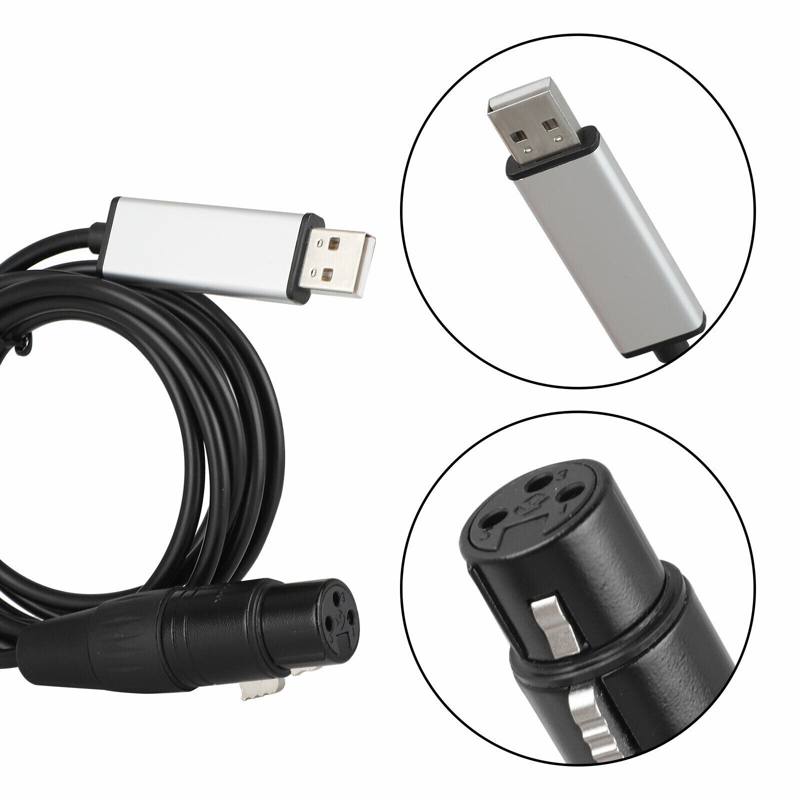 USB to DMX Interface Adapter DMX512 Controller Cable Stage Light for PC Computer