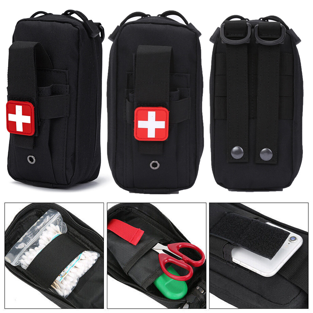 Outdoor Tactical First Aid Kit Tourniquet Holder Survival Military Medical Bag