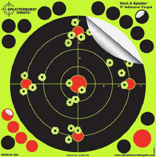 Splatterburst Targets 8-Inch Stick and Splatter Adhesive Shooting Targets(20)