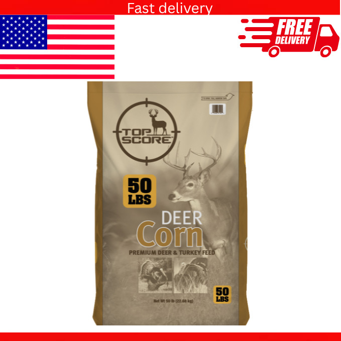 Manna Pro Deer Corn 50lb Wildlife Food Whole Grain Turkey Bird Feed Attractant
