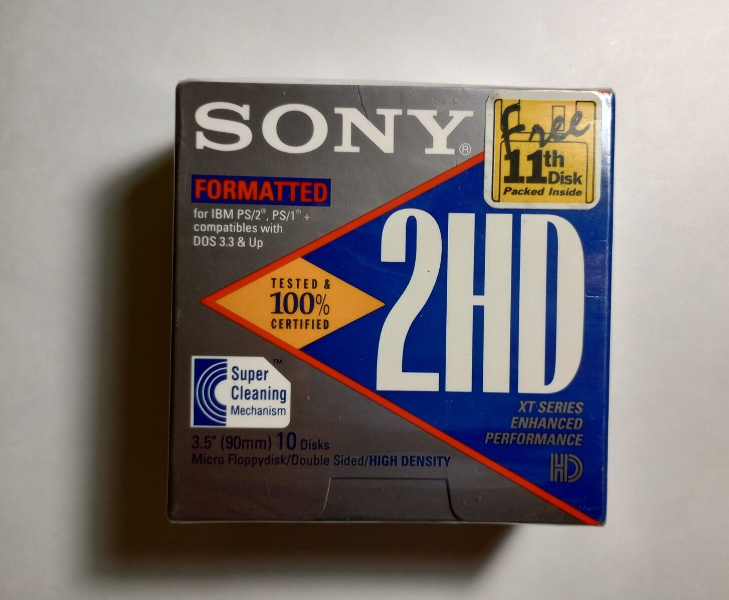 Sony MD - 2HD 10 Disk 5.25" (130mm) 1.6 mb Floppy Disks BRAND NEW FACTORY SEALED