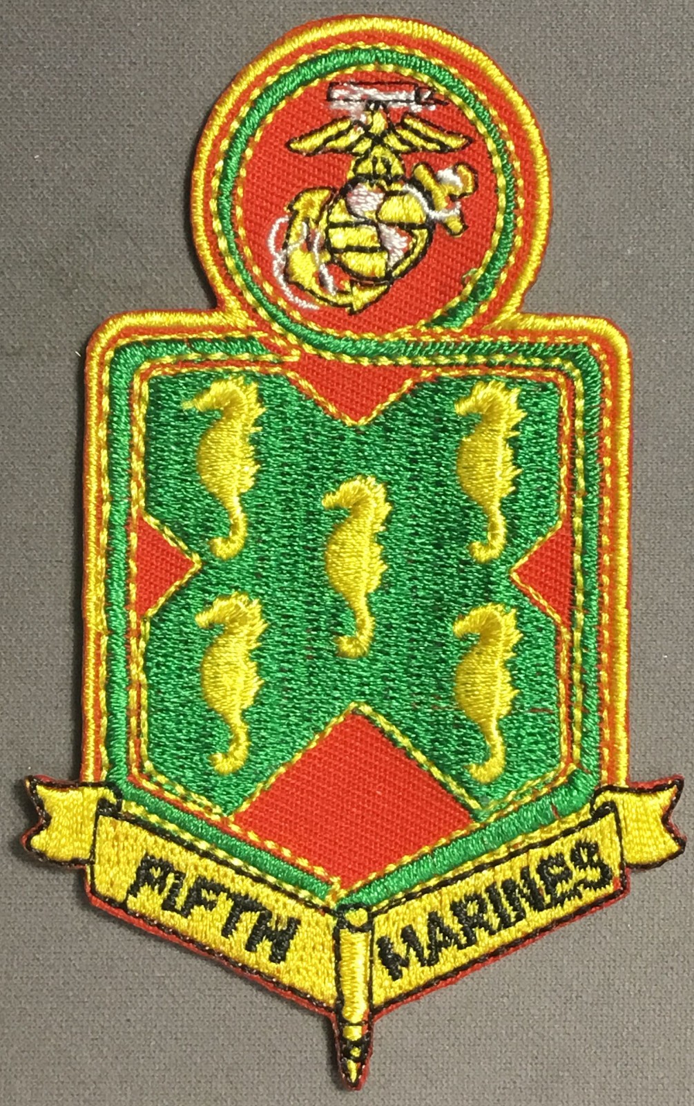 USMC 1st Marine Division Fifth Marine Regiment licensed patch