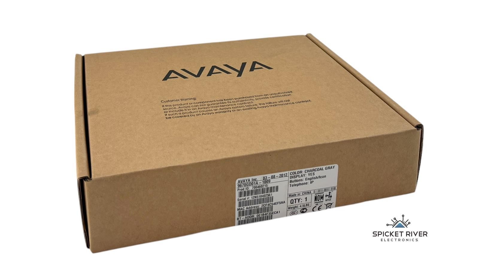 NEW - Open Box - Avaya 9670G Gigabit IP Color Display Desk Phone 700460215