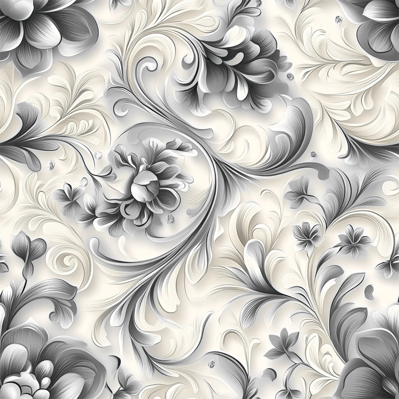 45" Wide Birthday Cake Fabric (Stone Gray) 100% Cotton Digital Print By The Yar