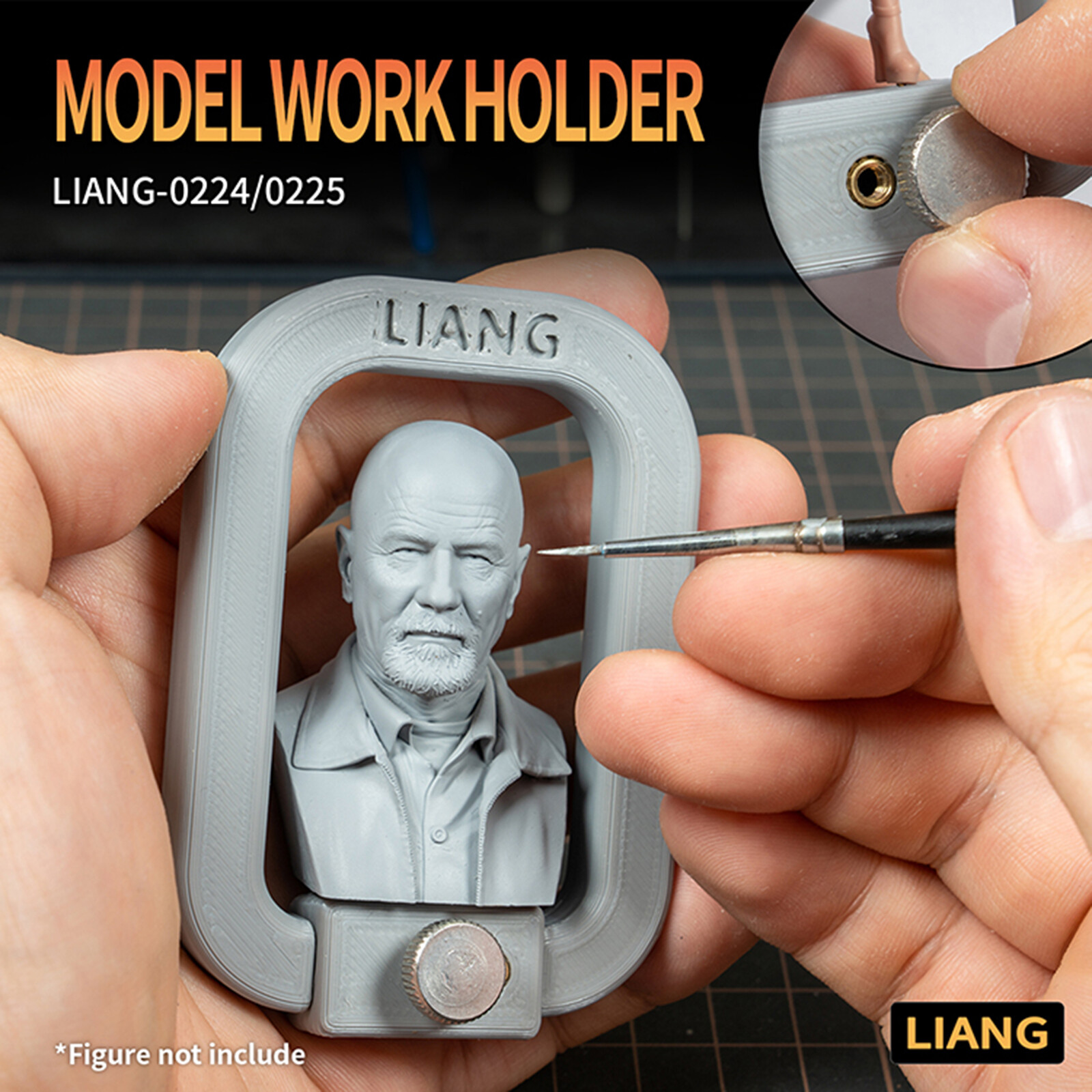 Engraving Model Work Holder for 1/35 1/24 1/72 Figure Model Paint Handle Tool