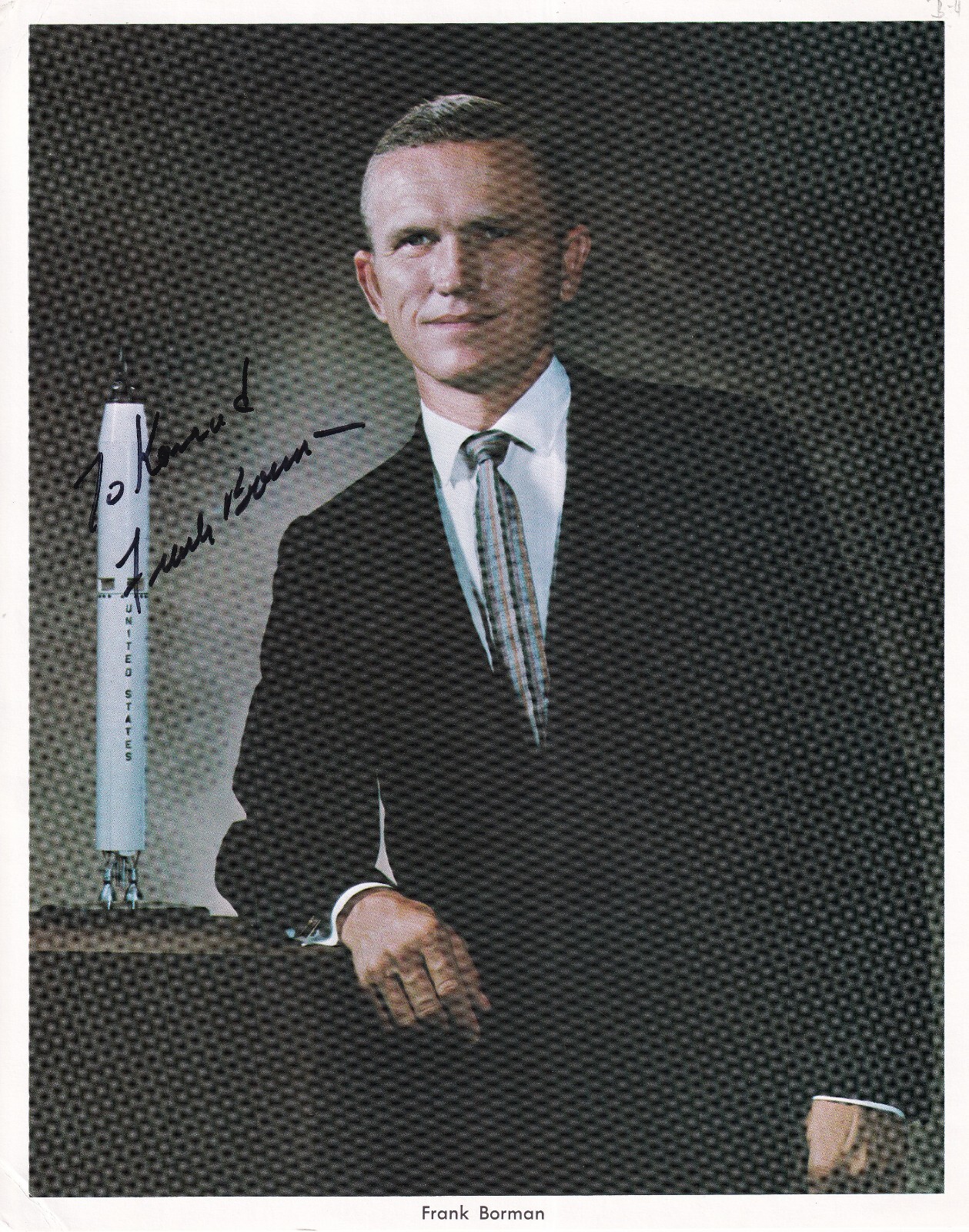 Frank Borman - Original Signed NASA Large Photo