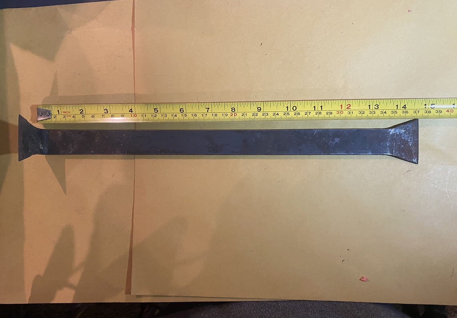 Vintage Gasket Scraper 1-1/4”x 1” X 1/4”Thick Bar Double End Harold Made In USA