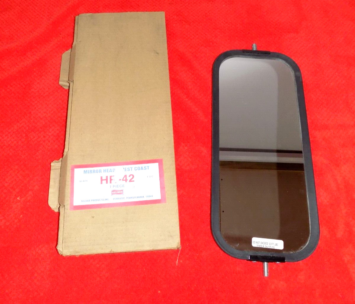 NOS 1960s West Coast Style Truck Mirror Head Delbar HR-42 Original Vintage