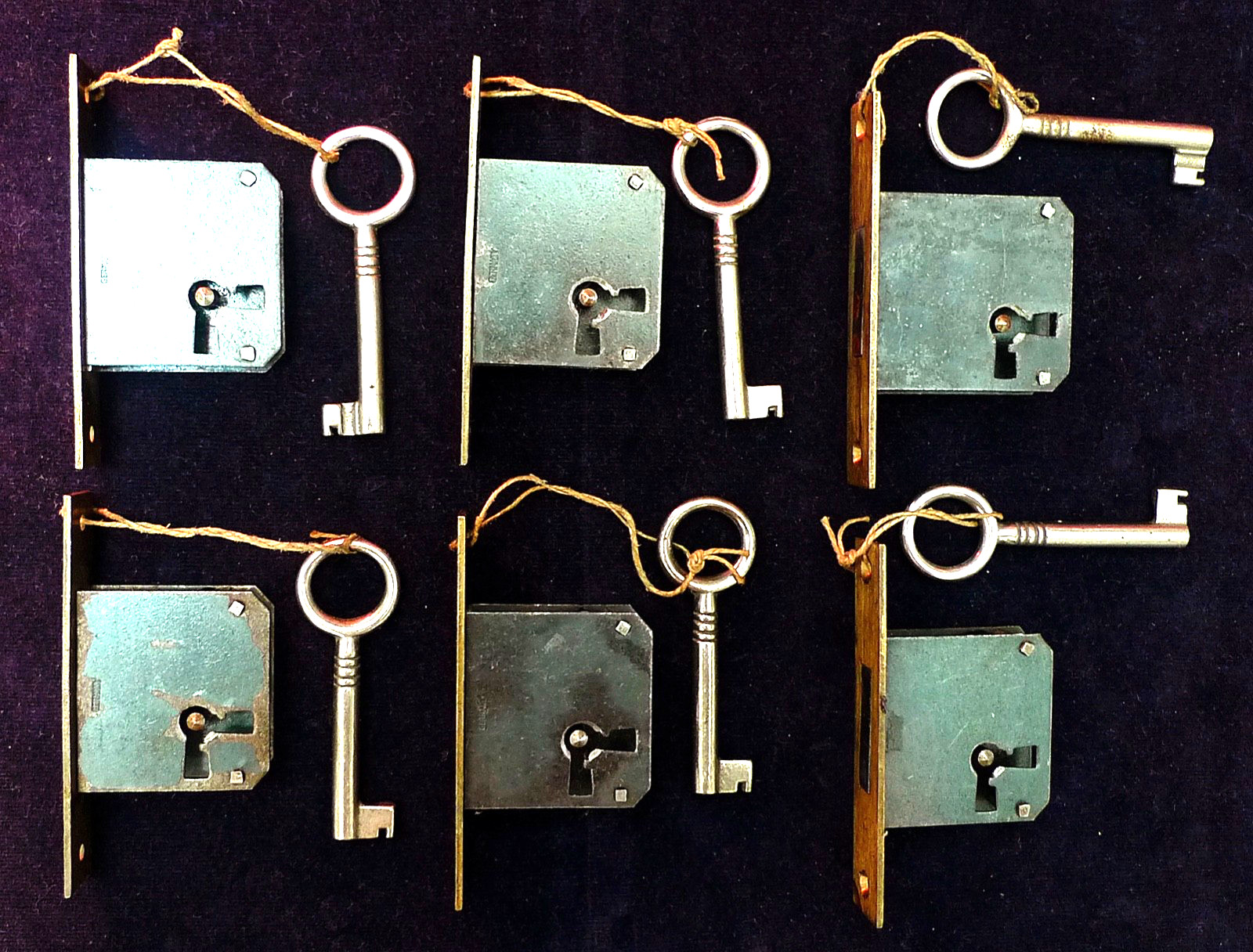 Vintage Mortise Cabinet Door Locks Each With Keys