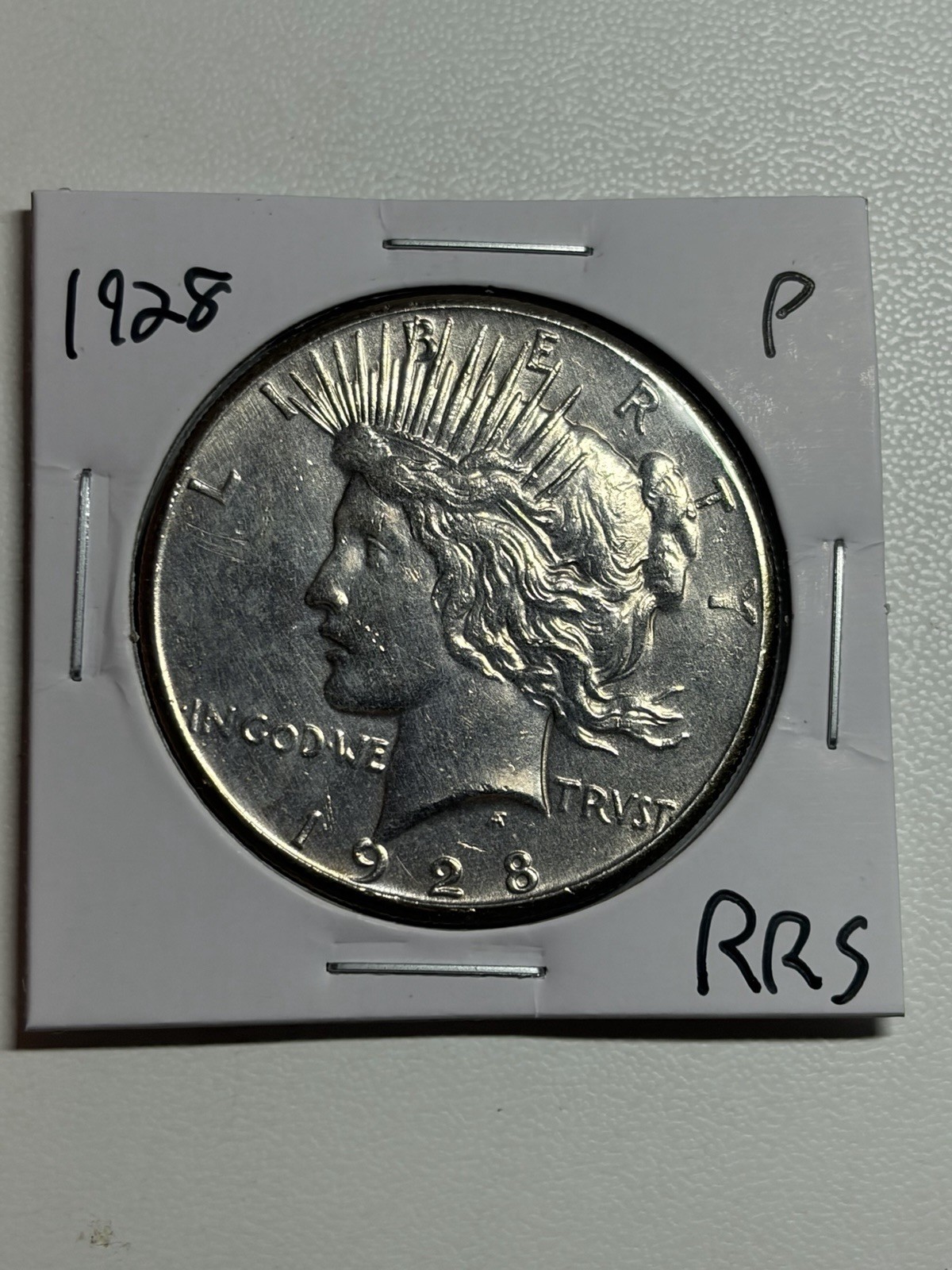 1928 P PEACE SILVER DOLLAR RARE UNC DETAILS KEY DATE