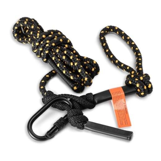 Treestand Safety Rope, Linemans Rope for Hunting, Tree Stand 1 Yellow/ Black