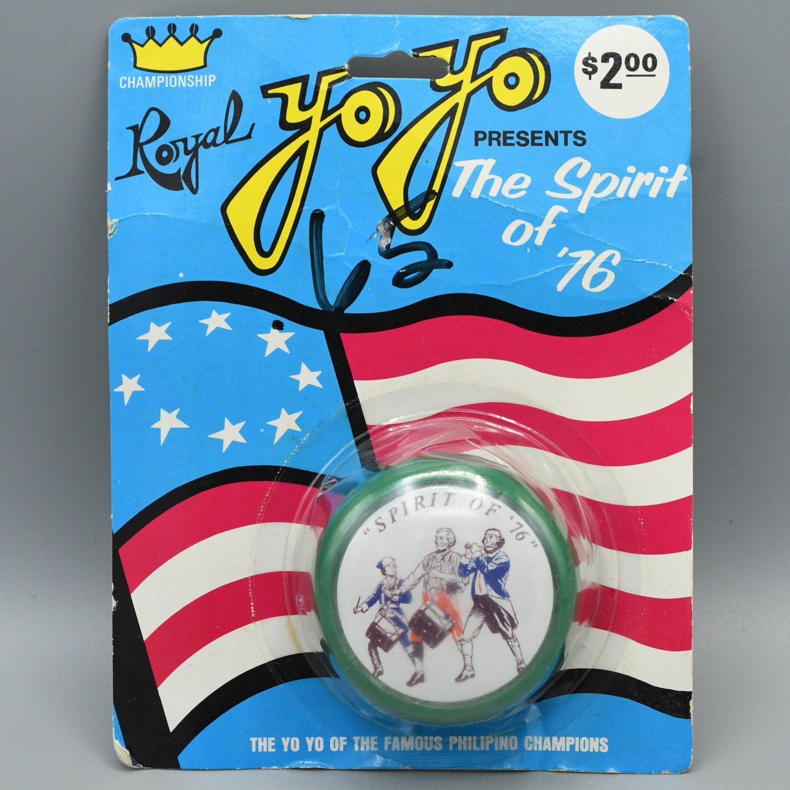 Spirit of 76 Yo-Yo Vintage 1970s Royal Yo-Yo Bicentennial Patriotic NEW SEALED