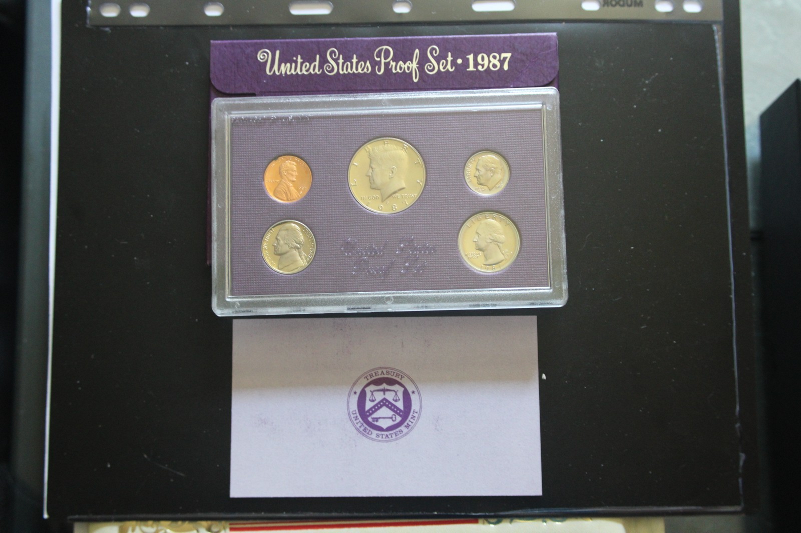 1987-S PROOF SET OGP IN EXCELLENT CONDITION CAMEO