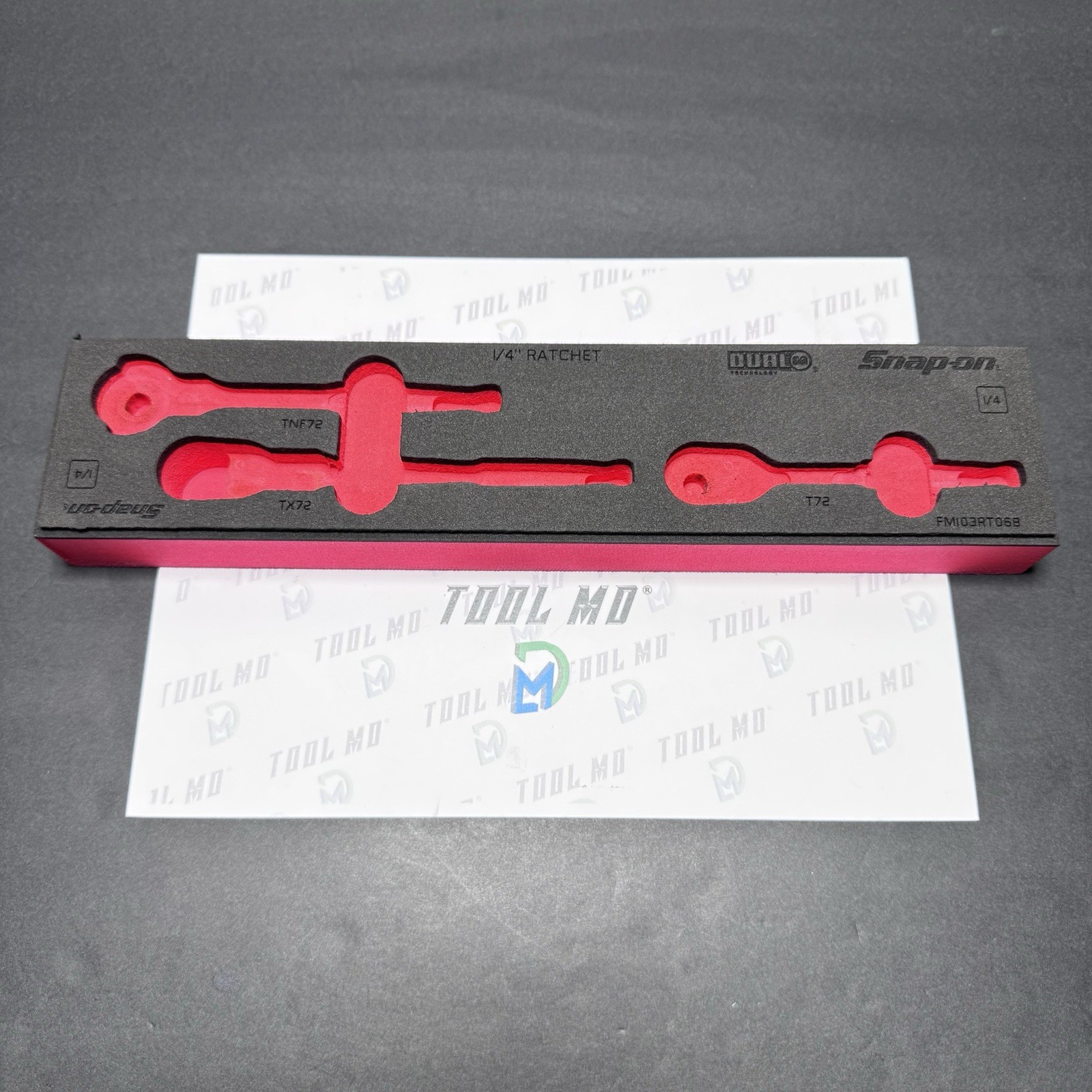 Snap-on Tools FOAM ORGANIZER for 3pc 1/4" Drive Mixed Ratchet Set 103RT06FR