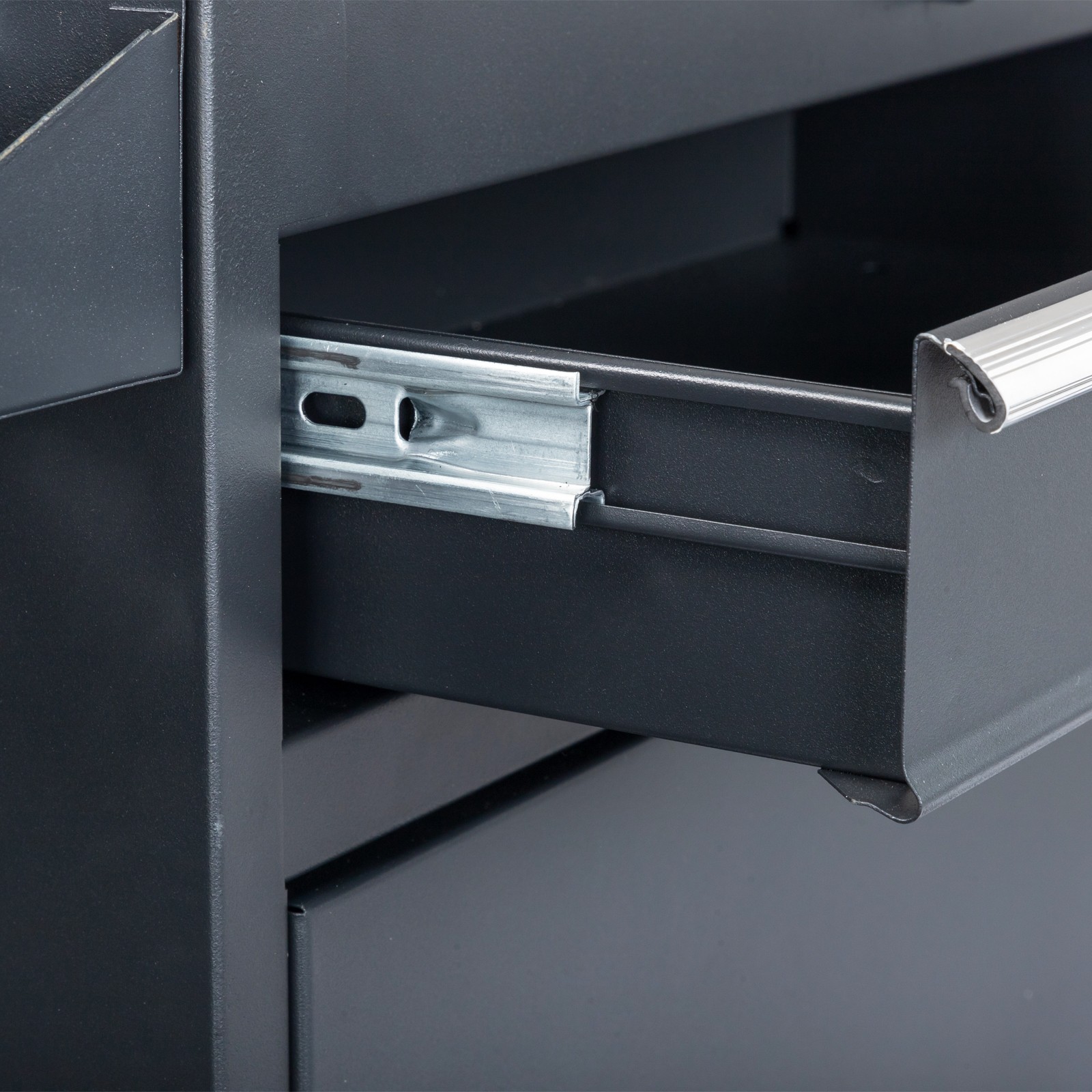 4-Drawer Rolling Tool Cabinet with Bottom Storage & Handle for Garage Workshop
