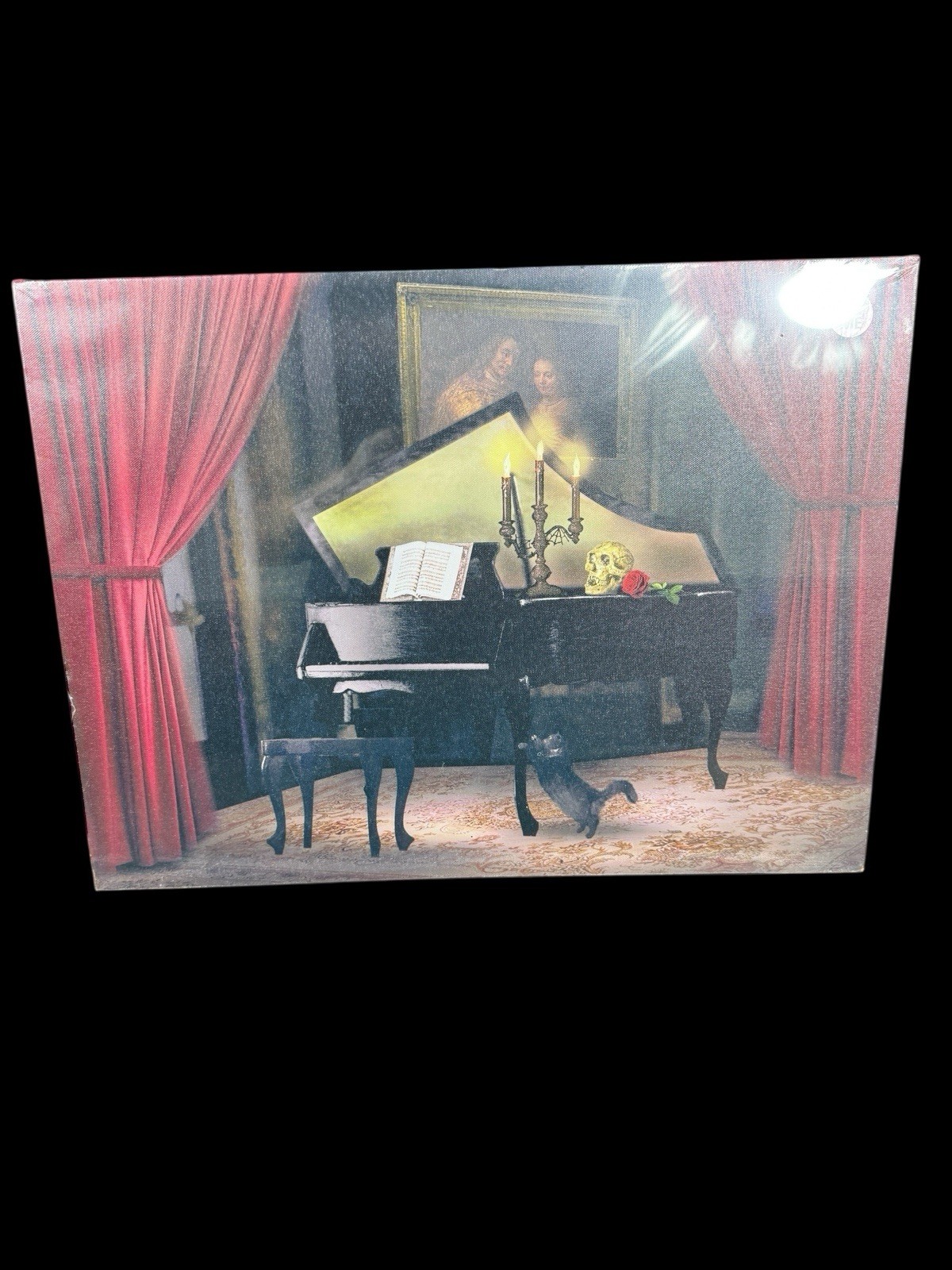 Haunted Piano Led Canvas Model Numbers Halloween Horror NEW in Plastic See Video