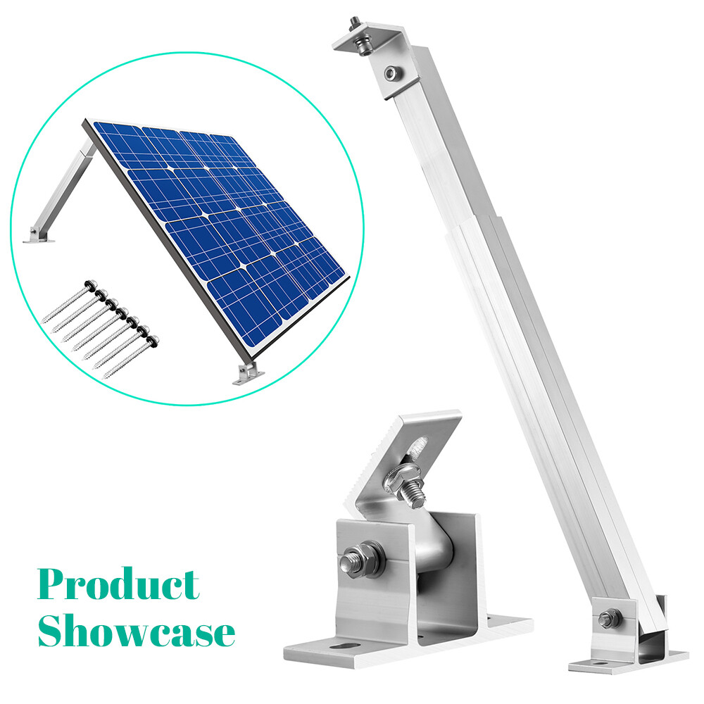 Solar Panel RV Tilt Mount Brackets Rooftop Flat Surface Adjustable Frame Home US