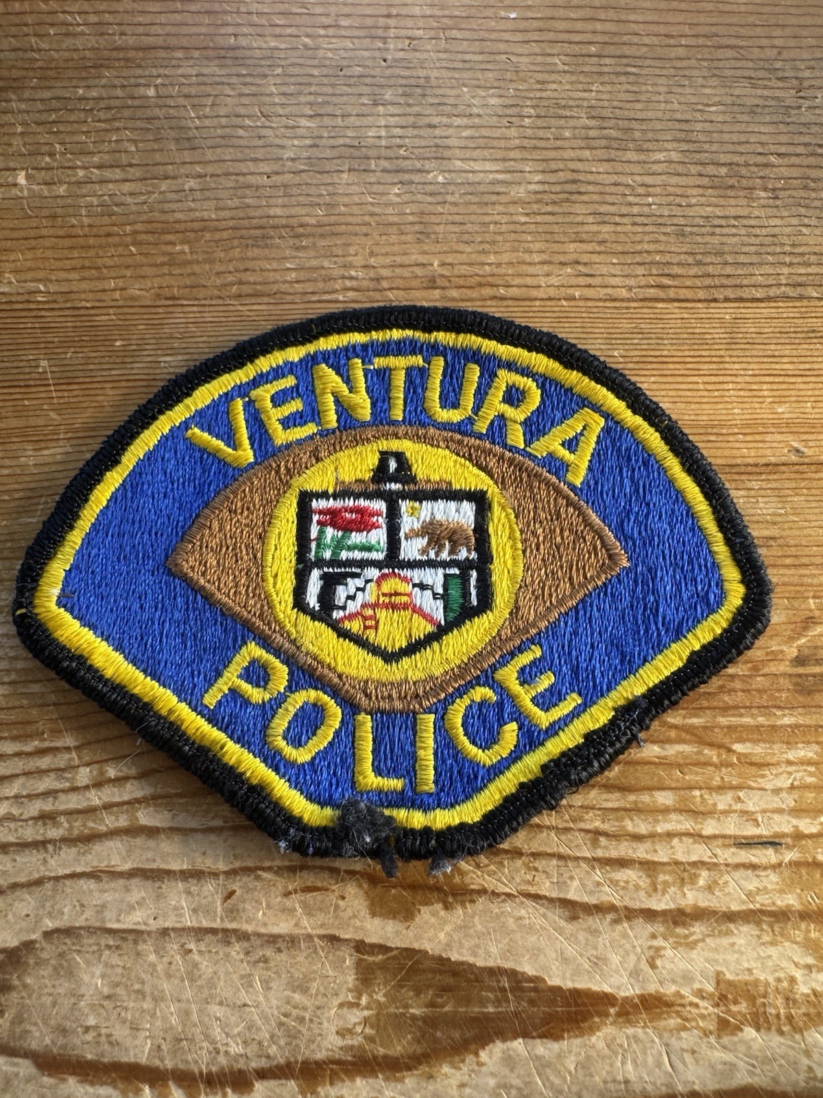 Ventura Police Shoulder Patch Blue Yellow