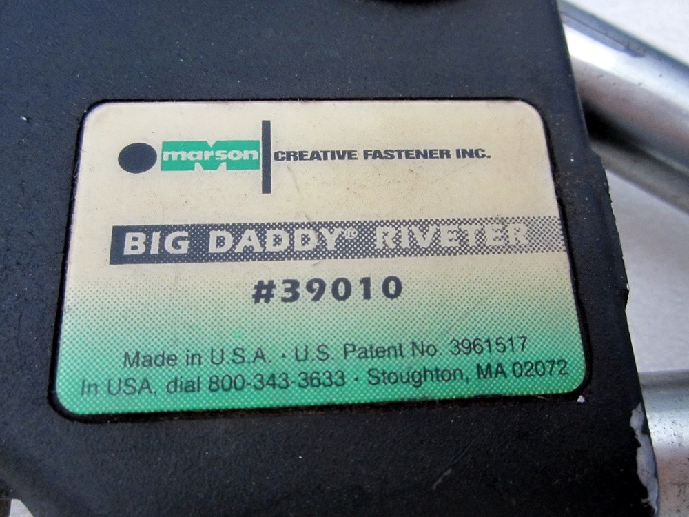 Marson Big Daddy Riveter No. 39010 Made in USA