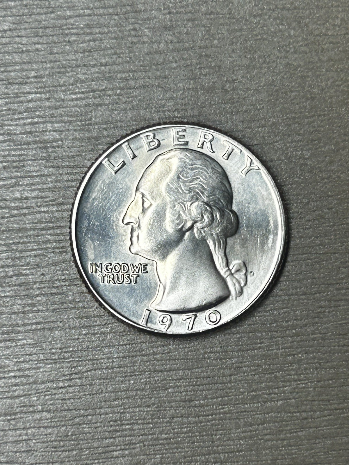 1970 D Washington Quarter Very High Grade Mint State Exact Coin Imaged #E38