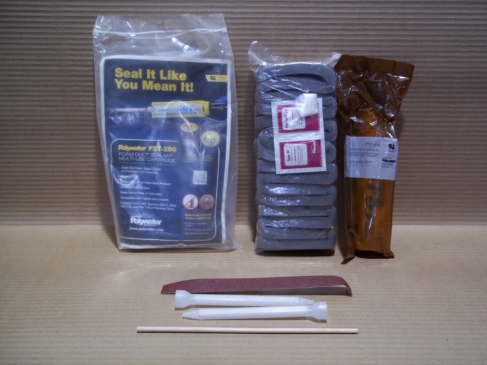 New Polywater FST-250KIT Multi Use Cartridge Foam Duct Sealant