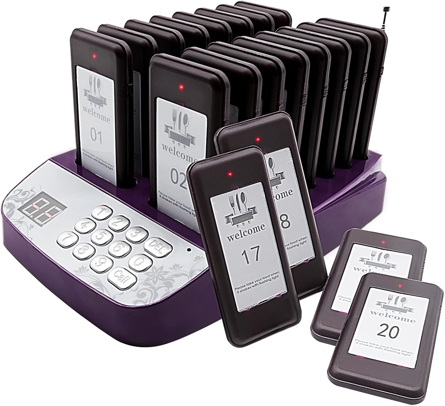 20-Set Restaurant Buzzers: Long Range Paging for Safe Distancing and Efficiency