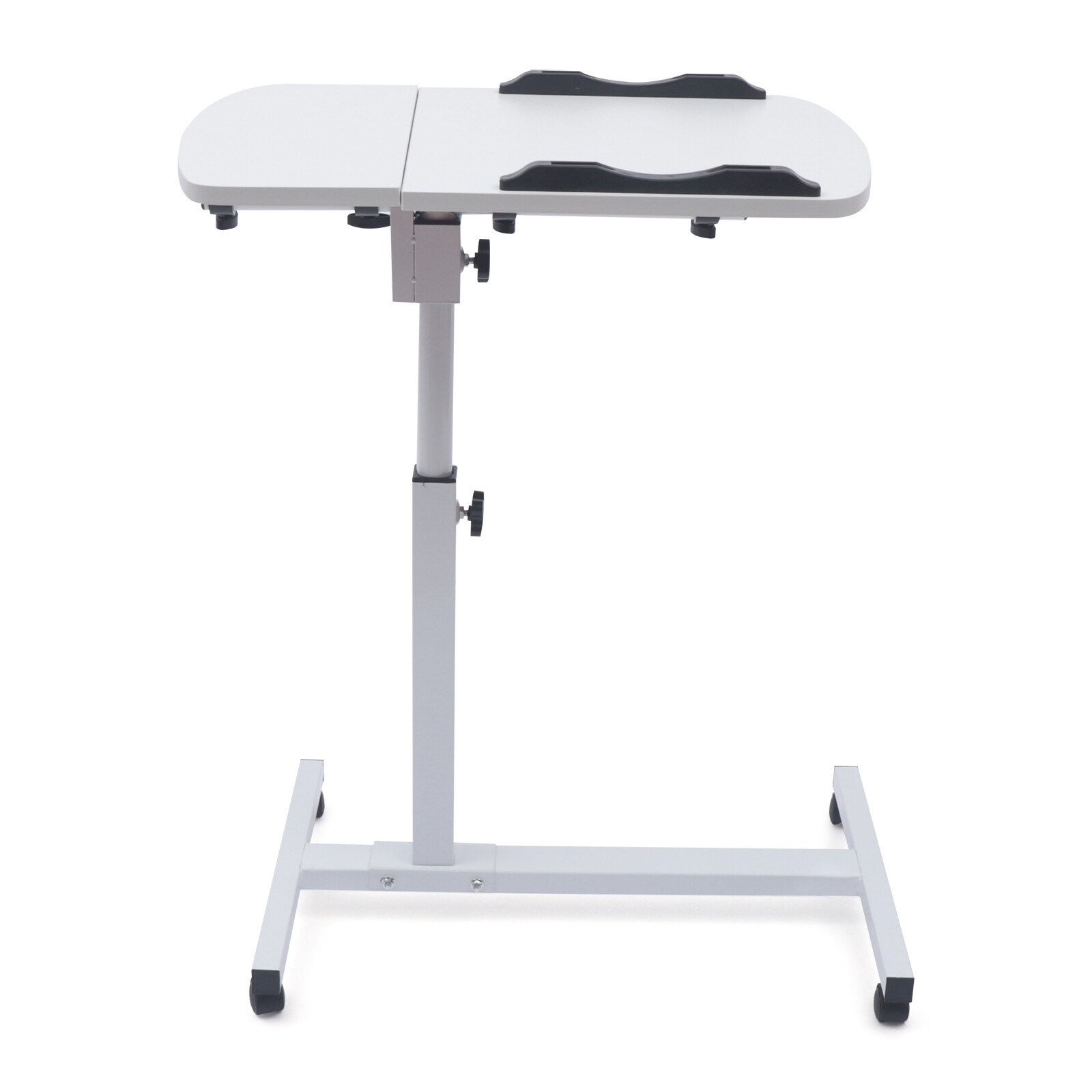 Over Bed Table Mobile Rolling Laptop Stand Computer Bedside Table Adjustable New