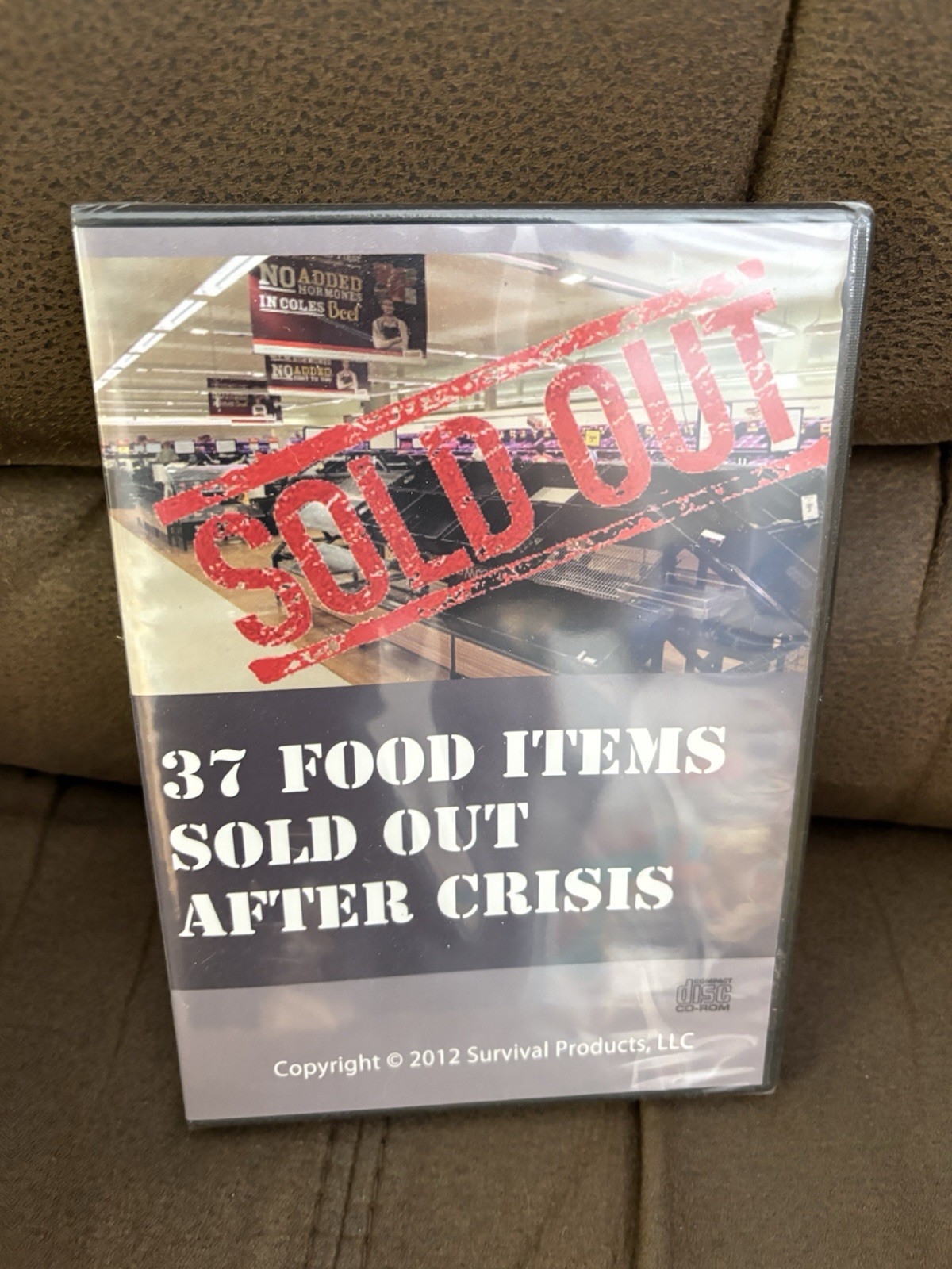 37 Food Items Sold Out After Crisis CD-ROM 2012 Survival Prepper Guide