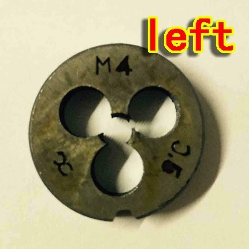 1PCS  HSS M4 × 0.5 mm left Hand Thread die Threading Tool Metric M4*0.5